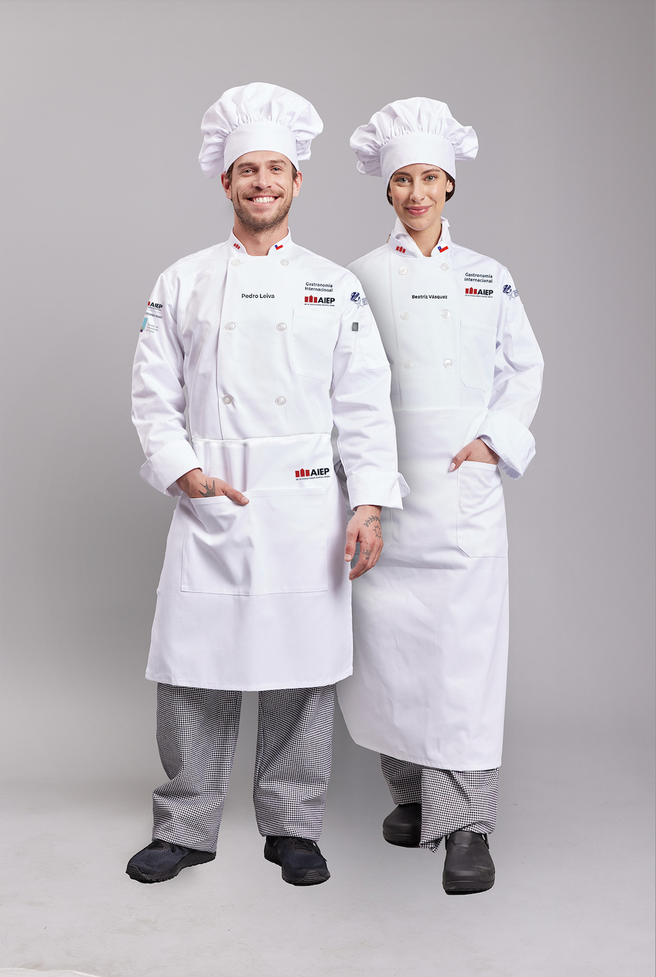 Set Uniforme Gastronomía Internacional AIEP Unisex