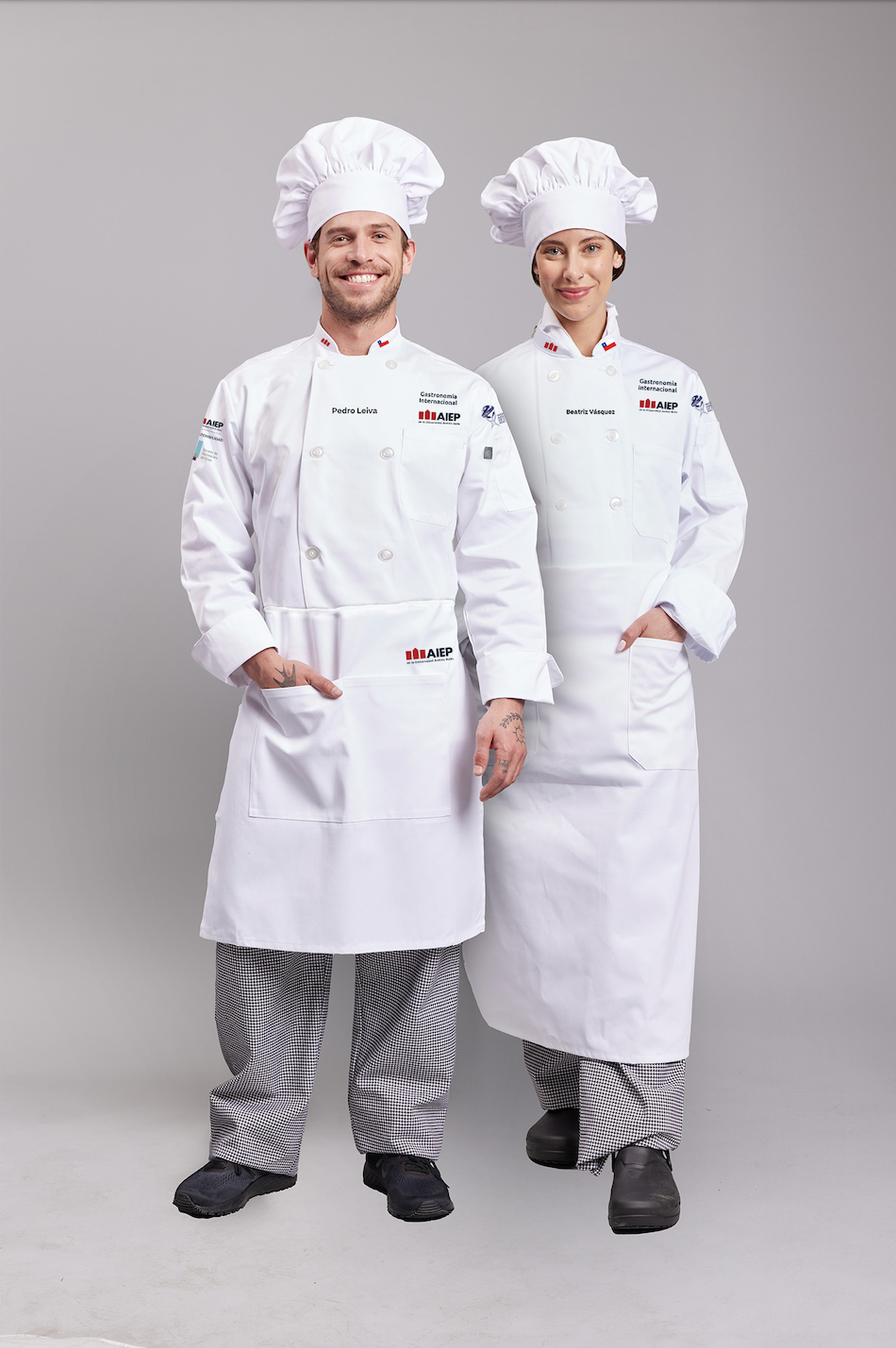 Set Uniforme Gastronomía Internacional AIEP Mujer